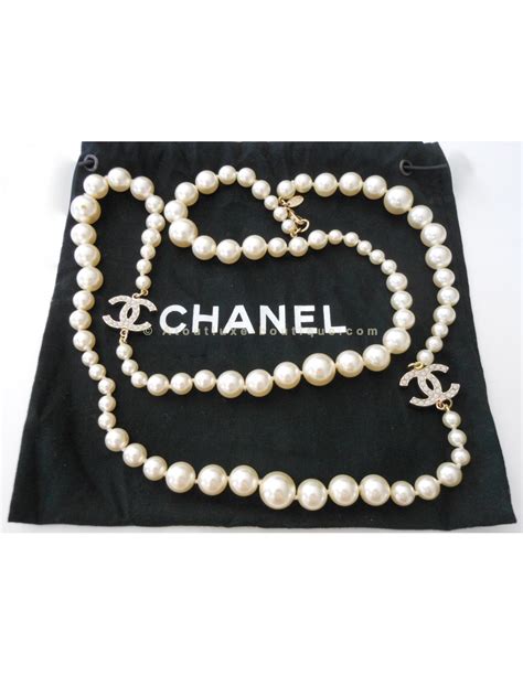 collier perle sautoir chanel|chanel collier boutique.